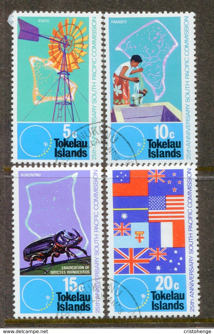 Tokelau 1972 25th Anniversary Of South Pacific Commission Set Used (SG 33-36) - Tokelau