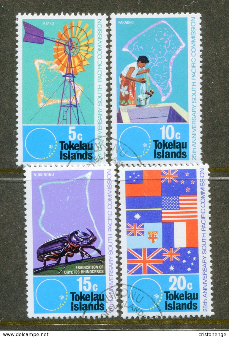 Tokelau 1972 25th Anniversary Of South Pacific Commission Set Used (SG 33-36) - Tokelau