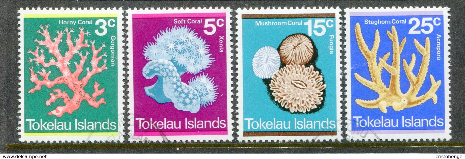 Tokelau 1973 Coral Set Used (SG 37-40) - Tokelau