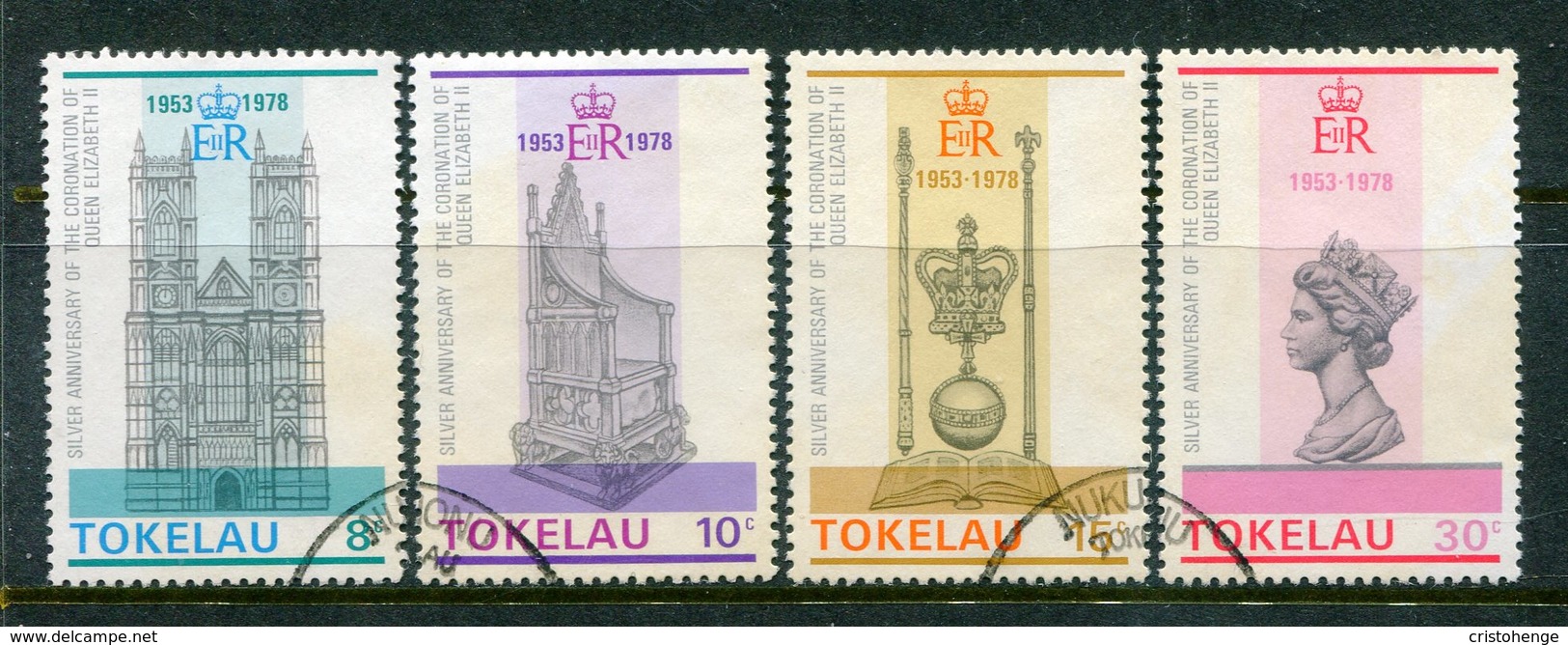 Tokelau 1978 25th Anniversary Of Coronation Set Used (SG 61-64) - Tokelau