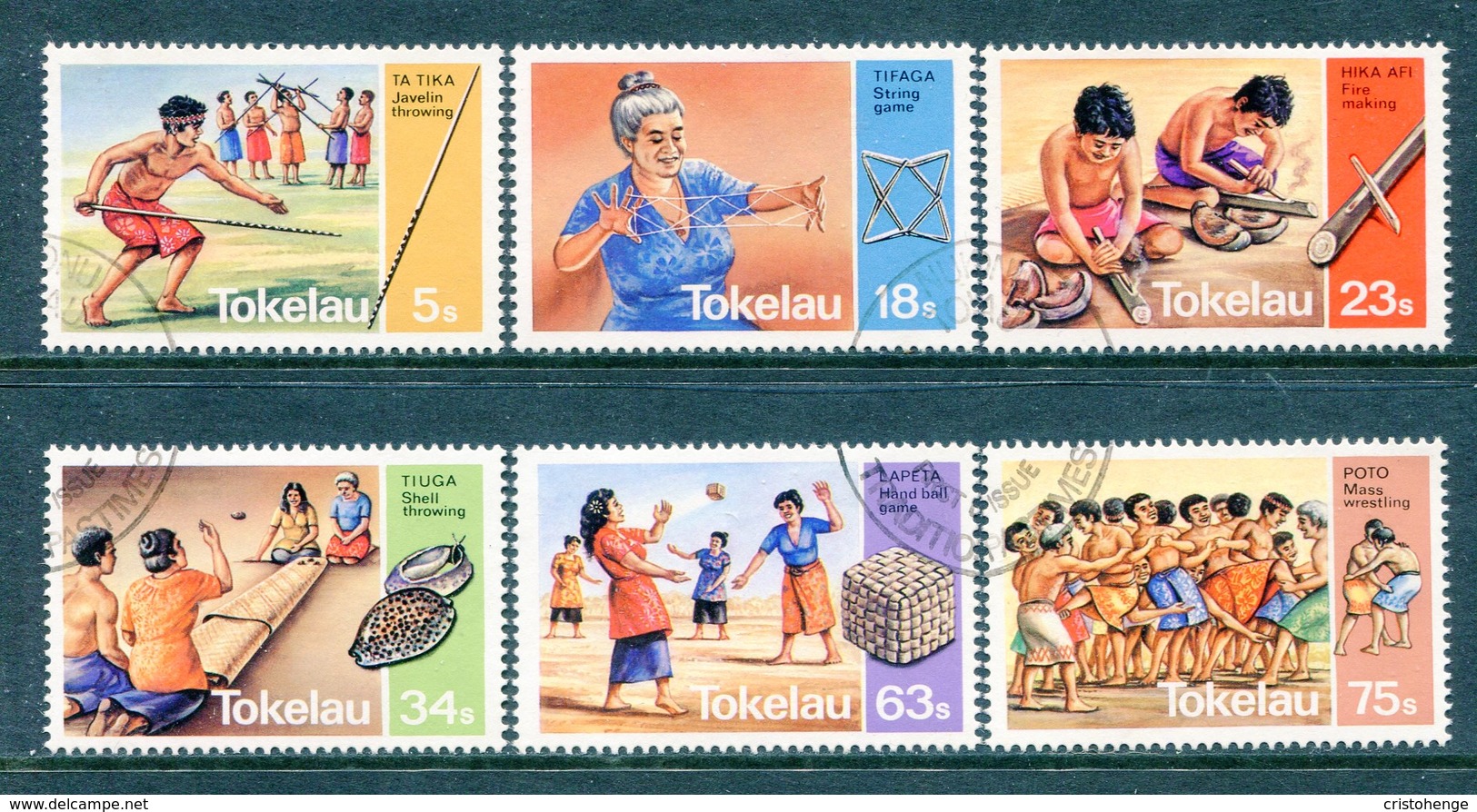 Tokelau 1983 Traditional Pastimes Set Used (SG 97-102) - Tokelau