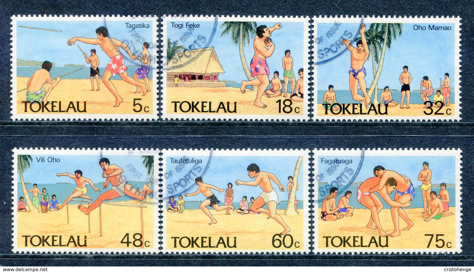 Tokelau 1987 Olympic Sports Set Used (SG 148-153) - Tokelau