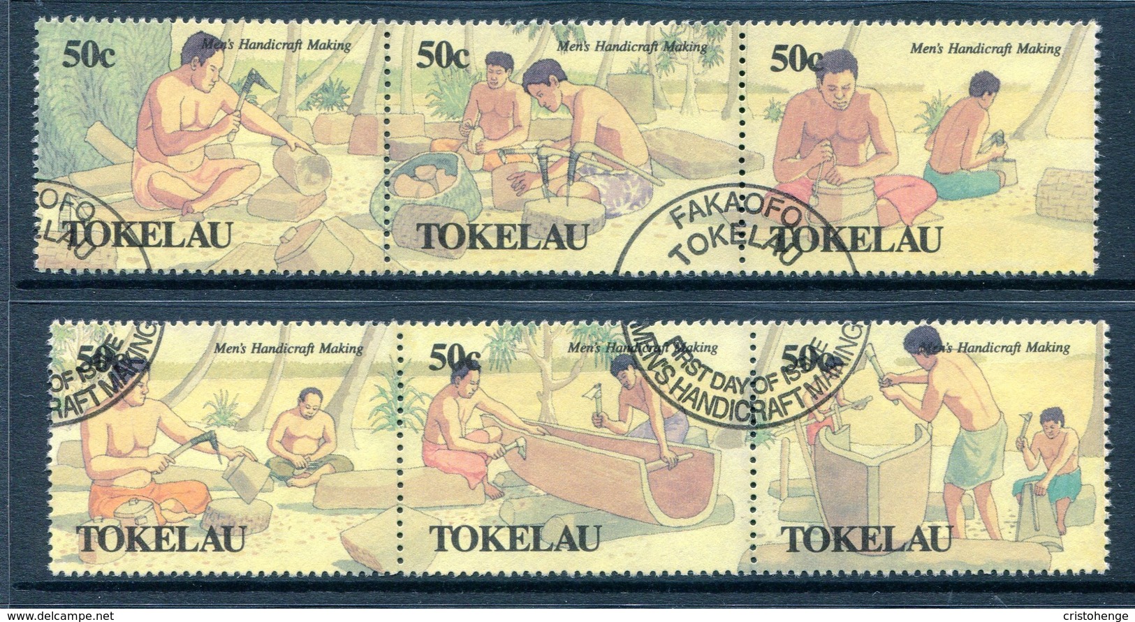 Tokelau 1990 Men's Handicrafts Set Used (SG 183-188) - Tokelau