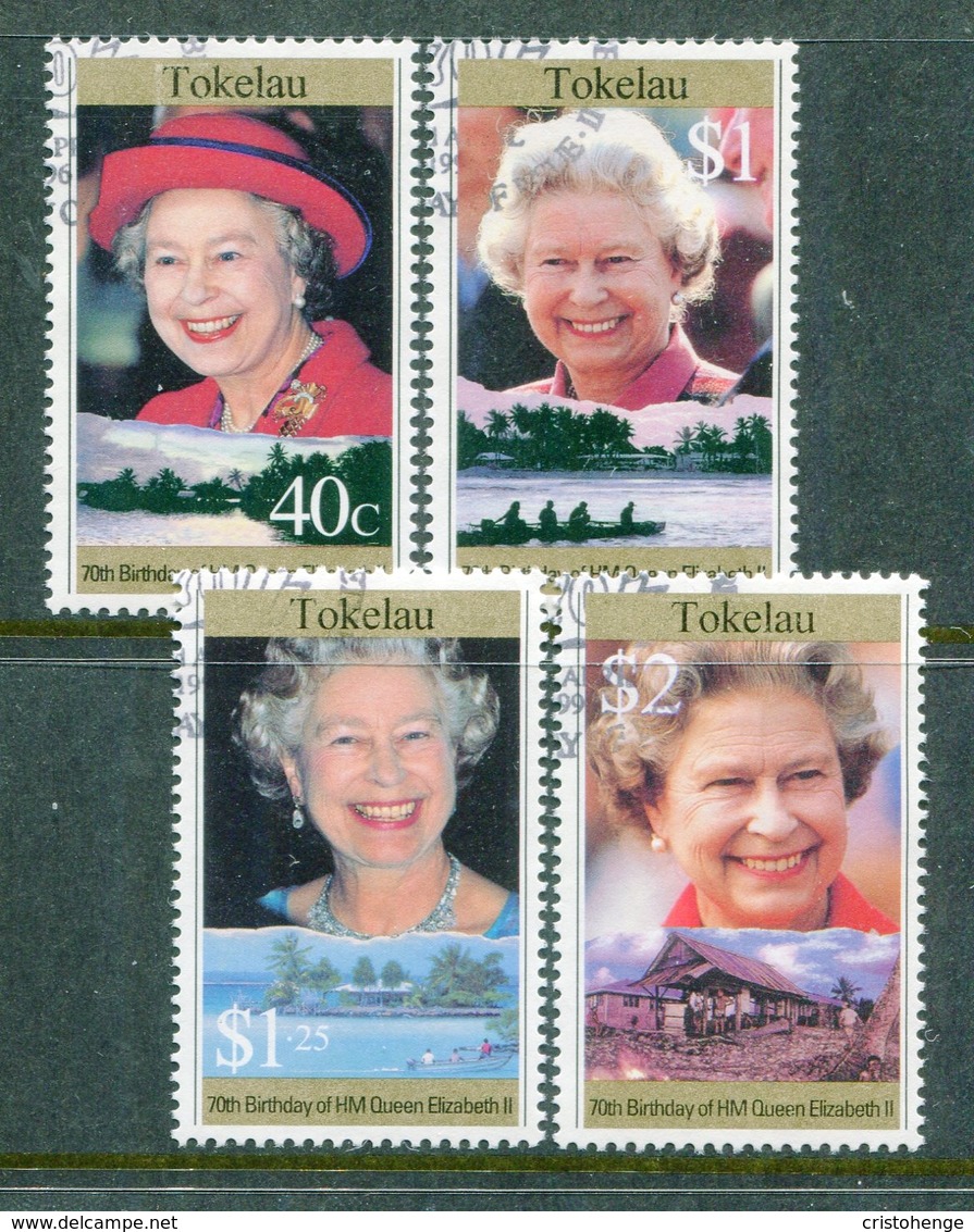 Tokelau 1996 70th Birthday Of Queen Elizabeth II Set Used (SG 240-243) - Tokelau