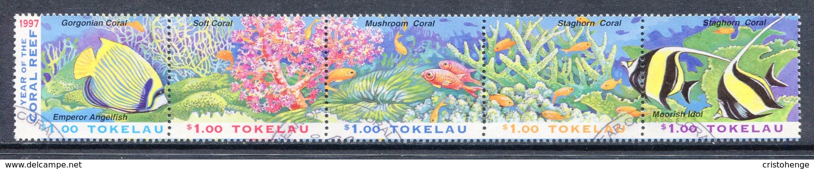 Tokelau 1997 Pacific Year Of The Coral Reef Set Used (SG 268-272) - Tokelau