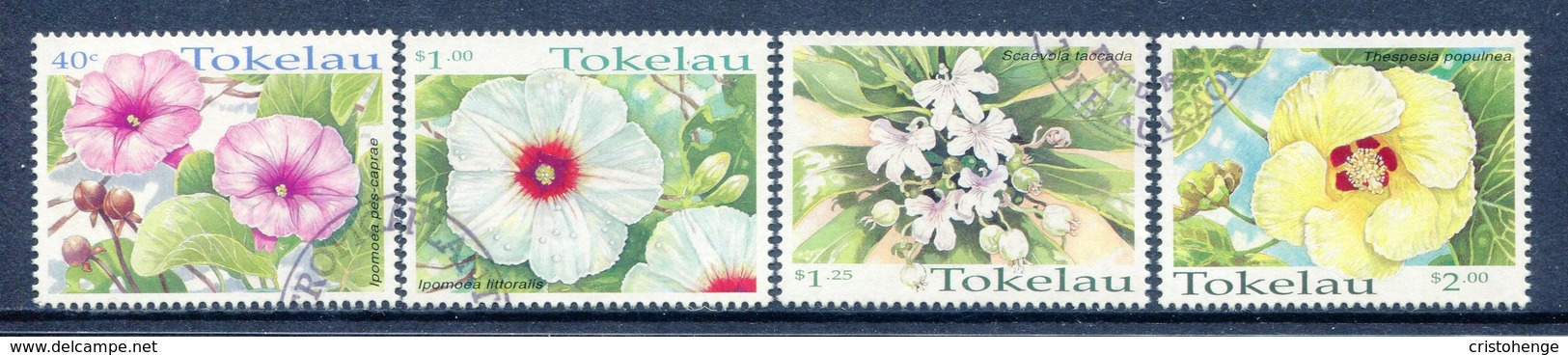 Tokelau 1998 Tropical Flowers Set Used (SG 283-286) - Tokelau