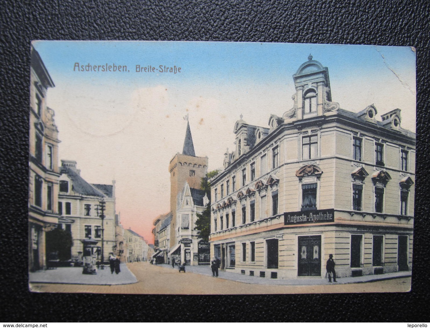 AK ASCHERSLEBEN 1915 Feldpost Breite Strasse Apotheke /////  D*33464 - Aschersleben