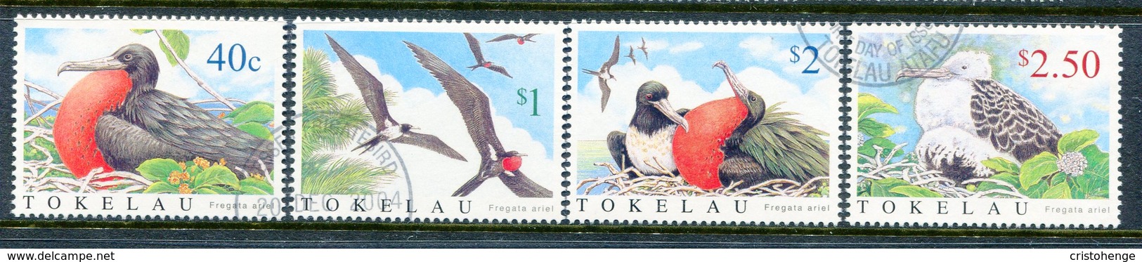 Tokelau 2004 Lesser Frigate Bird Set Used (SG 362-365) - Tokelau