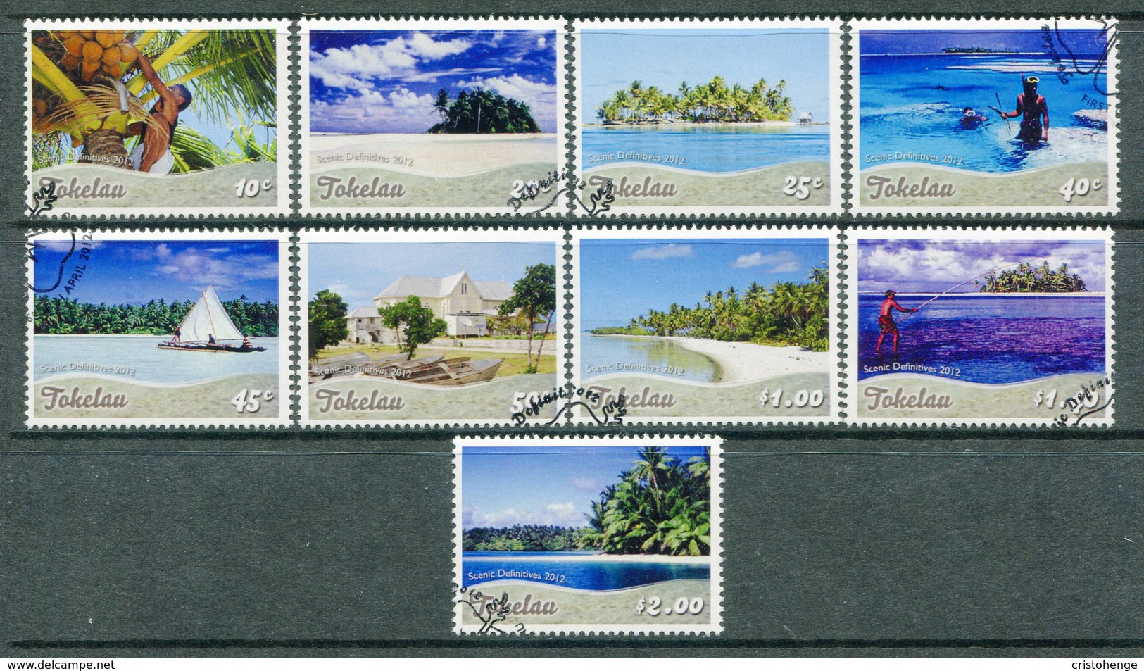 Tokelau 2012 Scenic Set Used (SG 429-437) - Tokelau