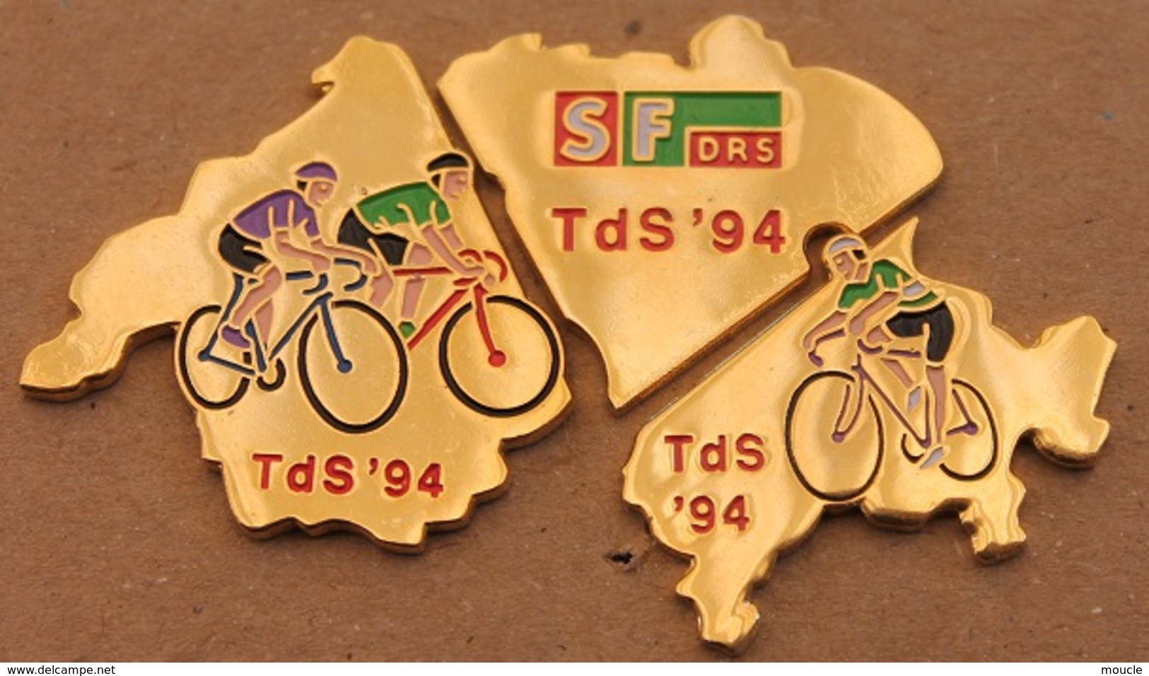 CYCLISME - VELO - CYCLISTE - BIKE - TOUR DE SUISSE '94 - PUZZLE CARTE DE LA SUISSE - TDS - RADIO TELEVISON SUISSE DRS - Cyclisme