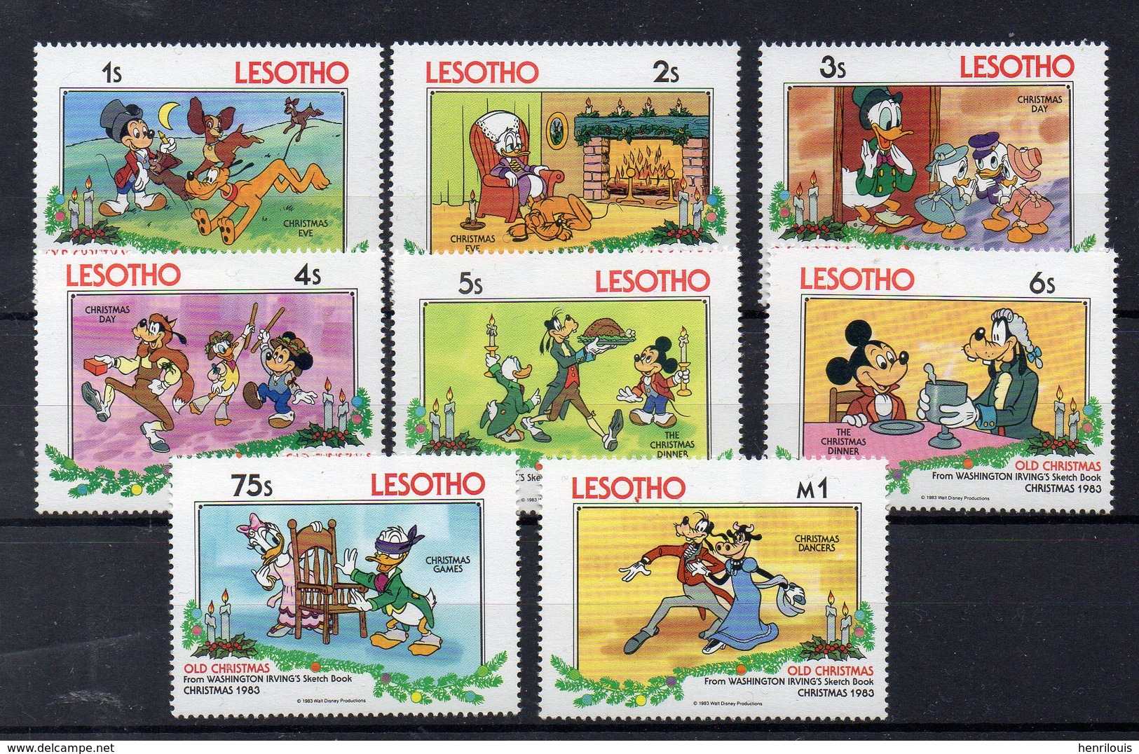 LESOTHO    Timbres Neufs **  De 1983 ( Ref 5477 ) Disney - Noël - Lesotho (1966-...)