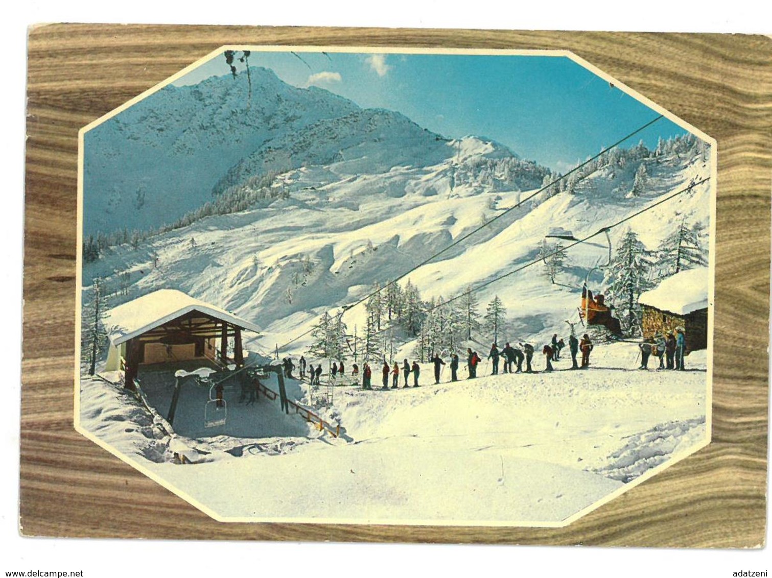 Valle D’Aosta Courmayer – M. Bianco Partenza Seggiovia Dzeleuna Viaggiata 1976 - Altri & Non Classificati