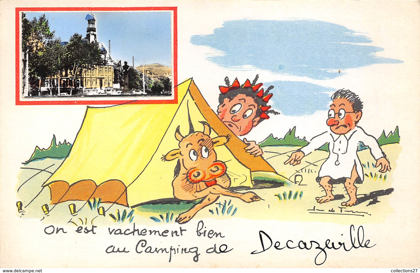 12- DECAZEVILLE- ON EST VACHEMENT BIEN AU CAMPING DE DECAZEVILLE - Decazeville