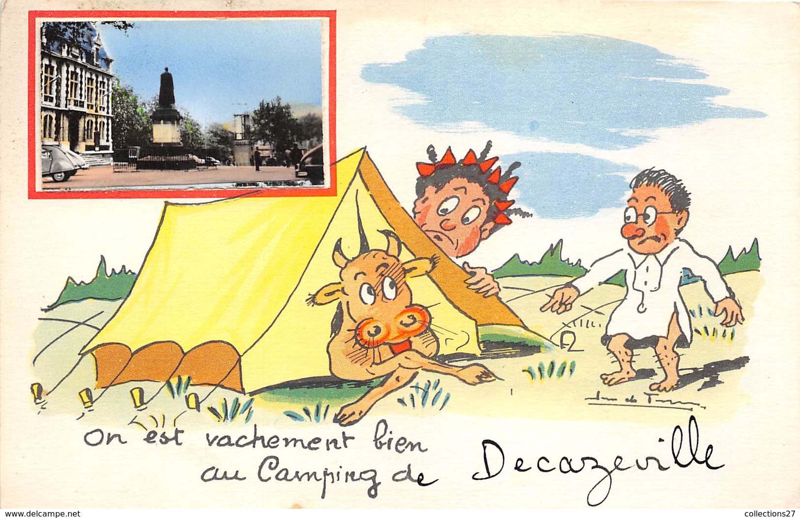 12- DECAZEVILLE- ON EST VACHEMENT BIEN AU CAMPING DE DECAZEVILLE - Decazeville