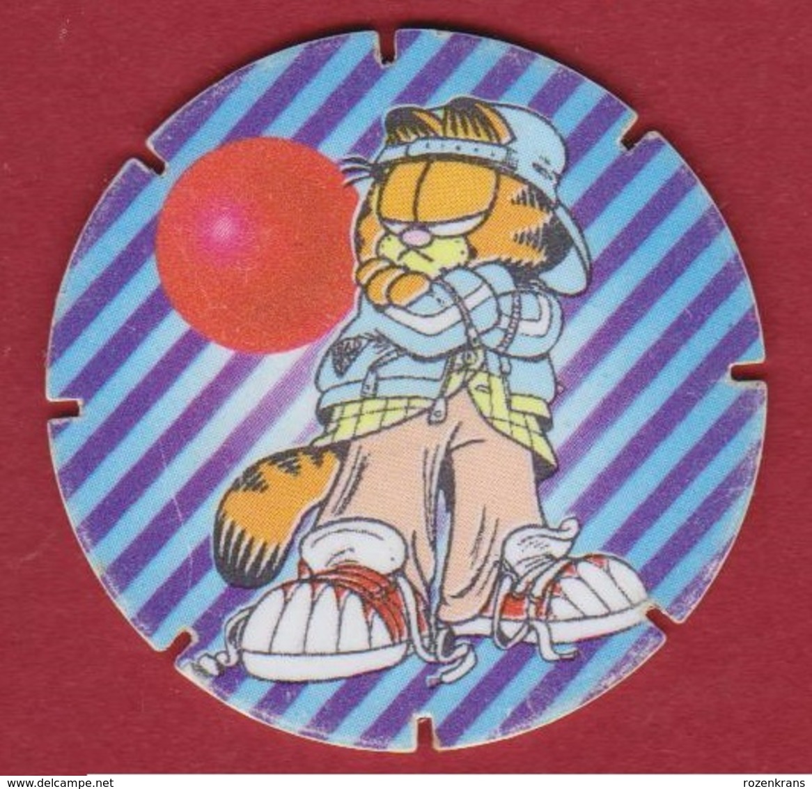 GARFIELD Bling Bling Rap Hip Hop CUPID 1995 Flippo Nr. 29 Croky Chips  Strip Stripfiguur Comics Bande Dessinée - Otros & Sin Clasificación