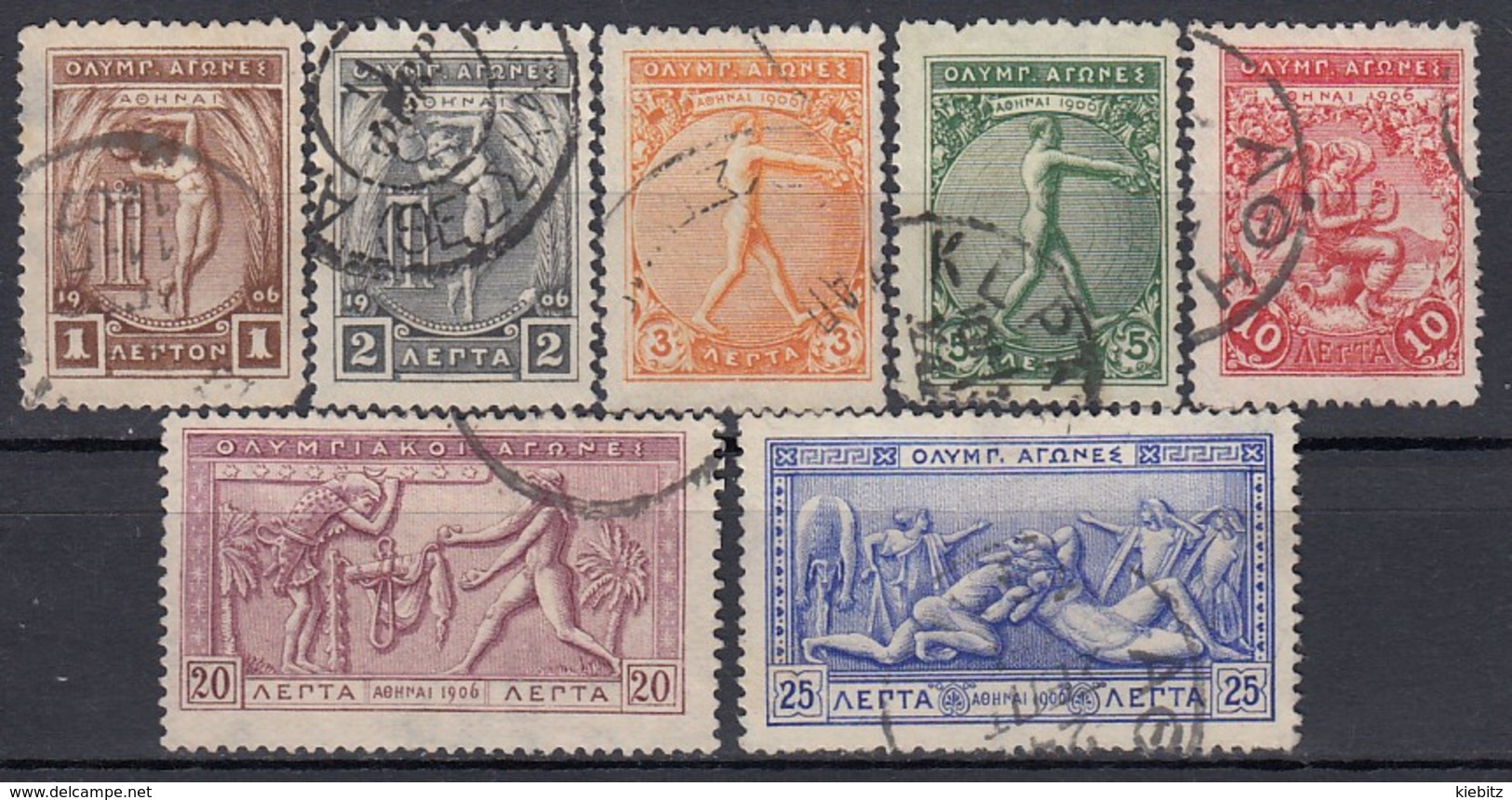 GRIECHENLAND 1906 -  MiNr: 144-150 7 Werte Used - Used Stamps