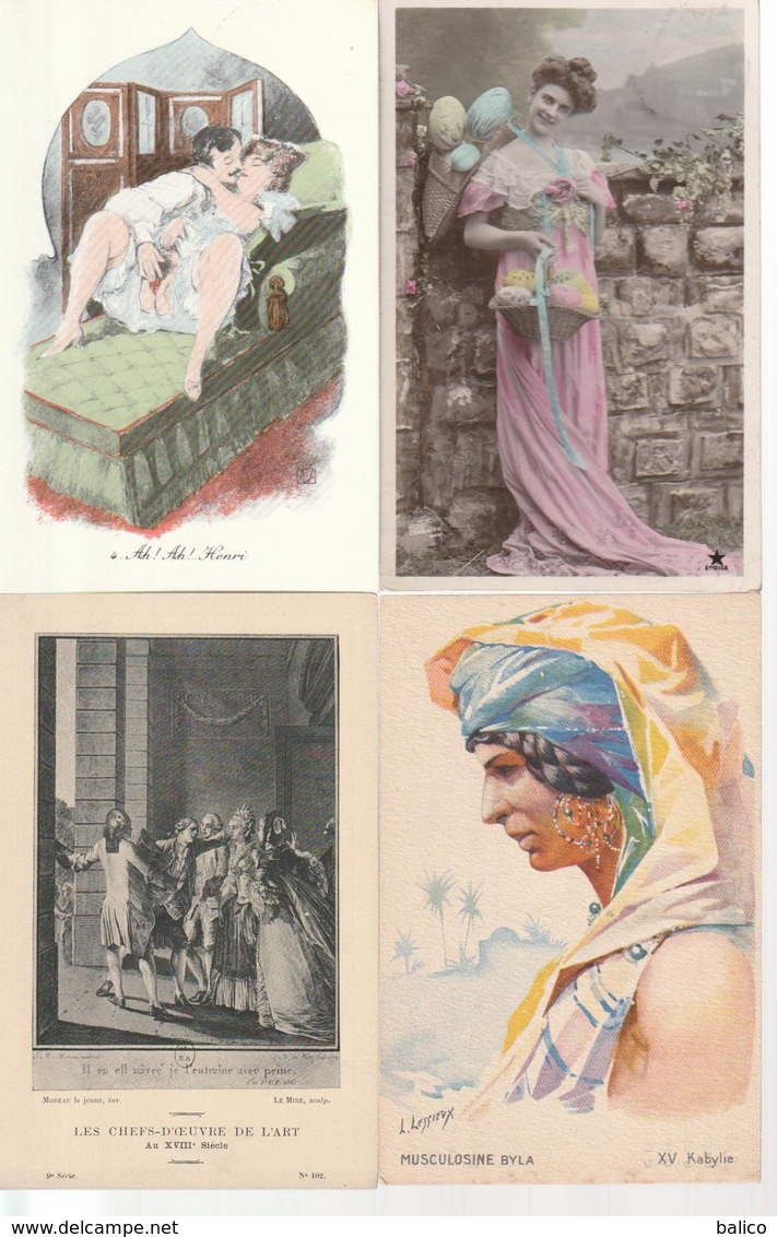 Lot De 100 Cartes Postales Anciennes Diverses Variées - Très Très Bon Pour Un Revendeur Réf, 234 - 100 - 499 Postcards