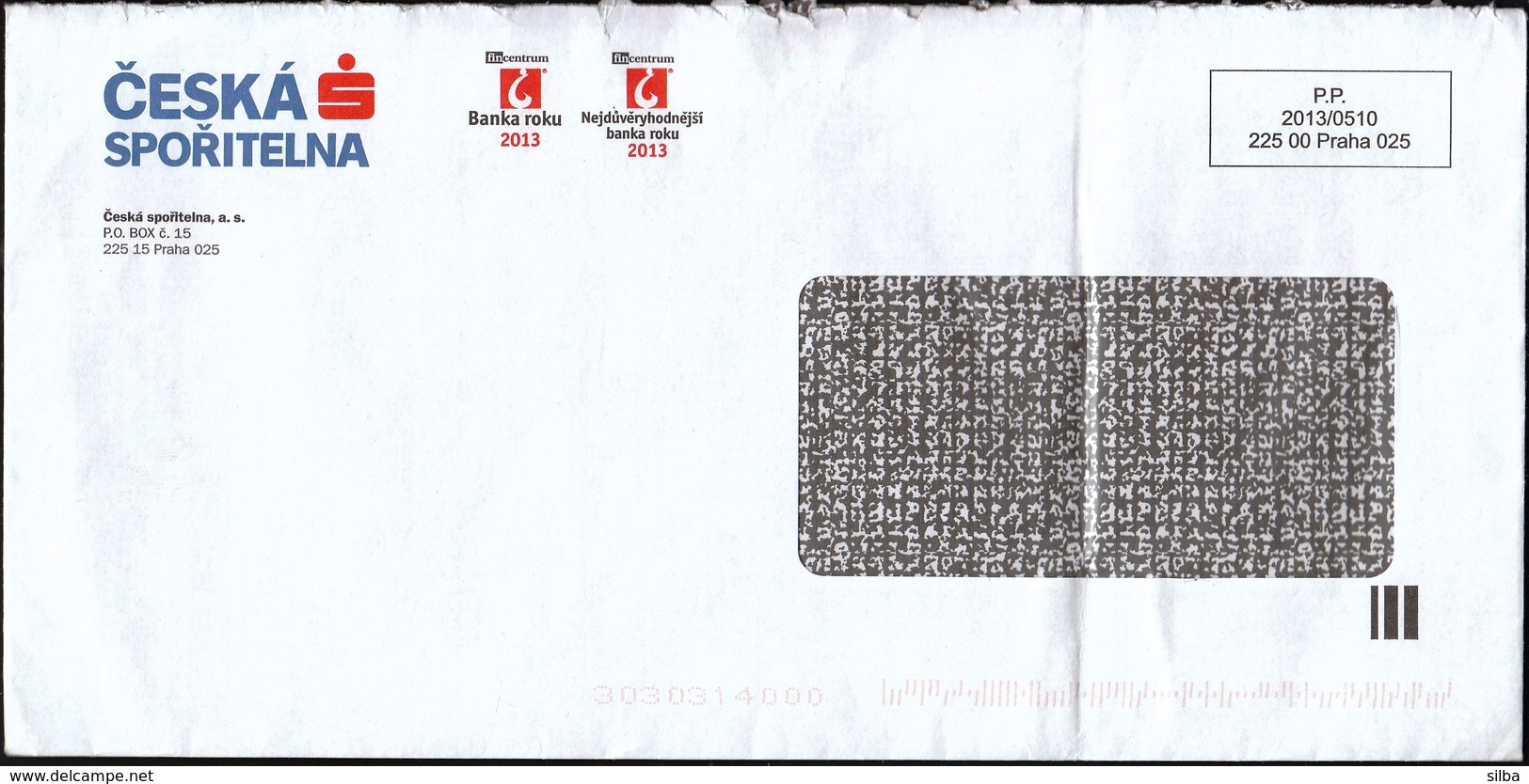 Czech Republic Prague 2013 / Bank - Ceska Sporitelna / Postal Stationery - Postage Paid - Covers