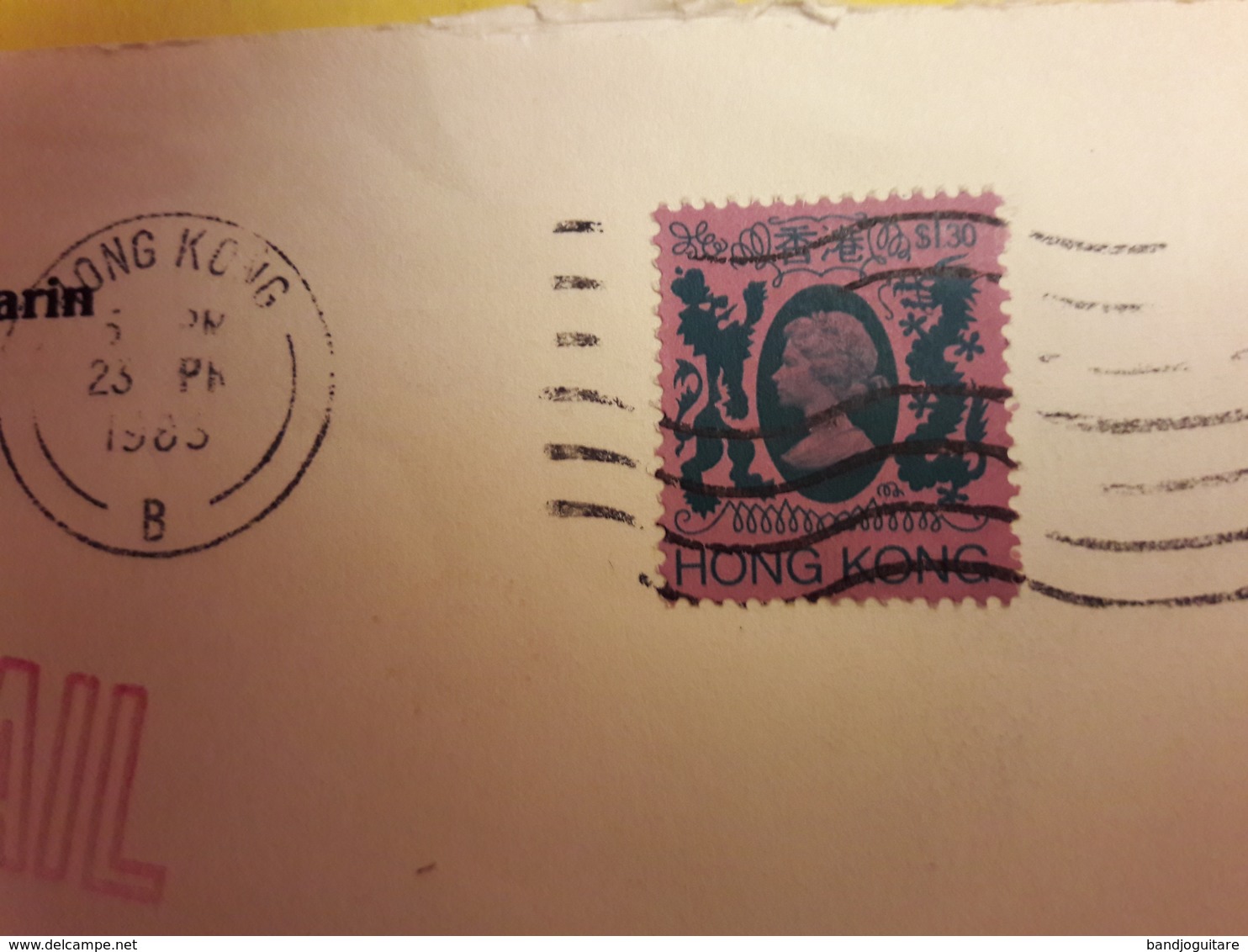 Envelope  Hong Kong - Postée En 1985 Affranchissement Timbre Numéro 388 émis En 1985 - 1941-45 Occupation Japonaise