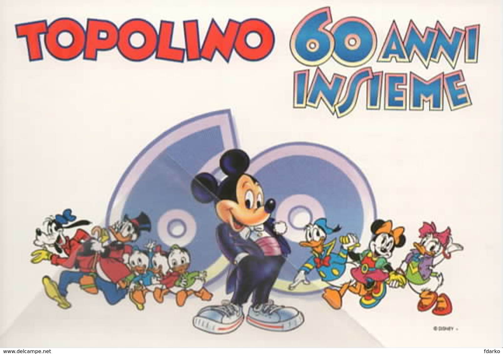 Topolino 60 Anni Insieme Disney Pluto Paperino Mini Paperone - Disneyland