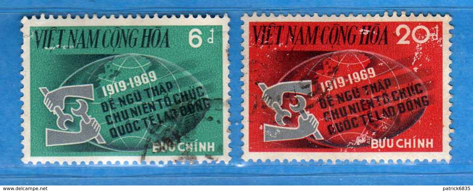 (1Us) VIETNAM Du SUD °-1969 -  . Yvert. 363-364. Oblitéré.  Vedi Descrizione. - Vietnam