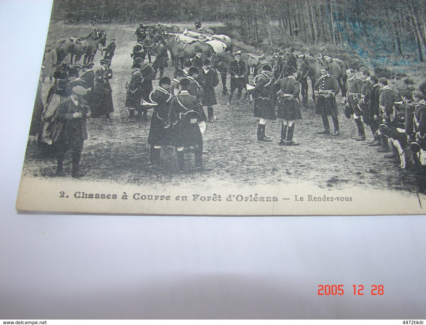 C.P.A.- Ouzouer (45) - Chasses à Courre En Forêt - Le Rendez Vous - 1919 - SUP (AI 14) - Ouzouer Sur Loire