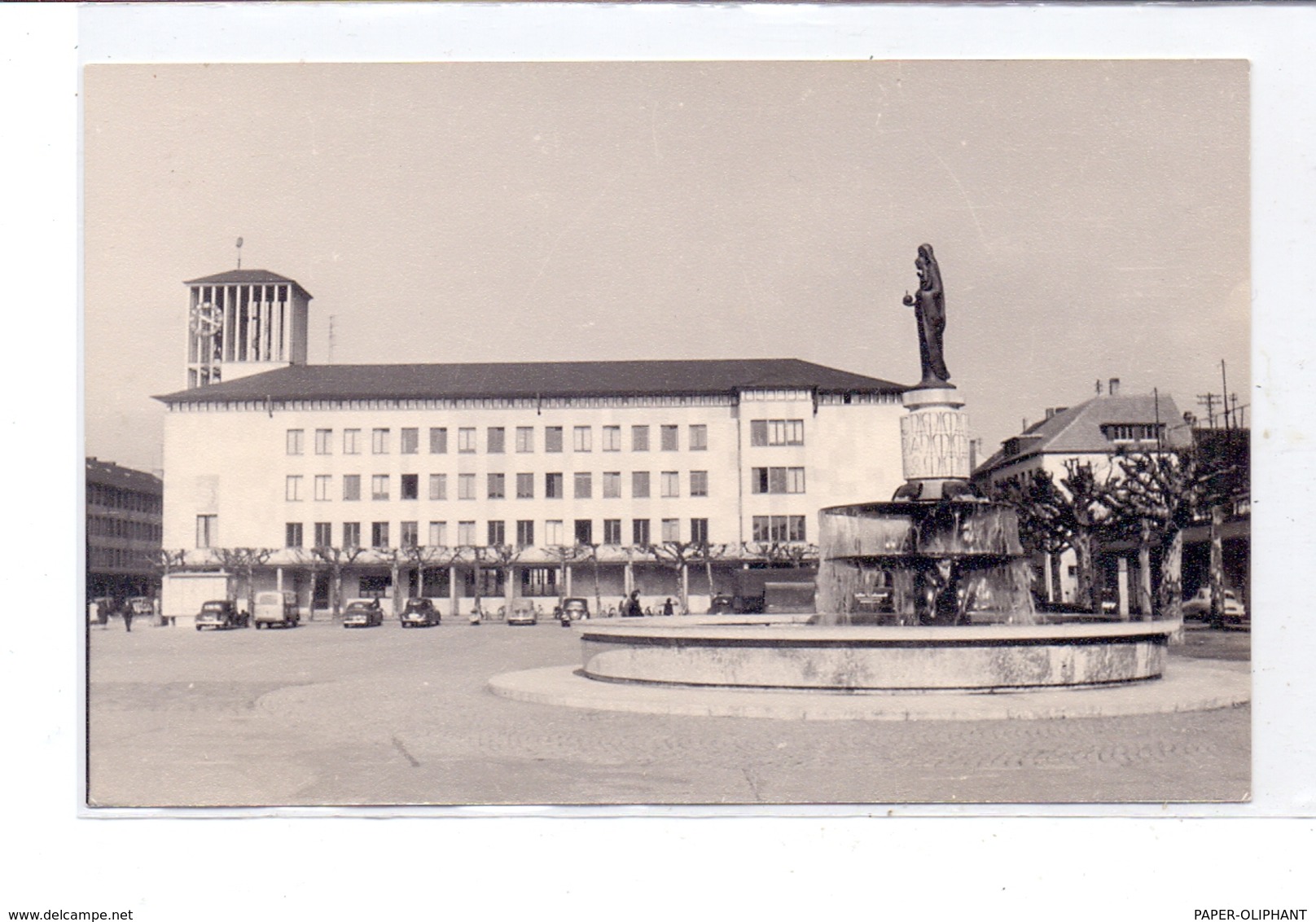 6630 SAARLOUIS, Rathaus, Brunnen - Kreis Saarlouis