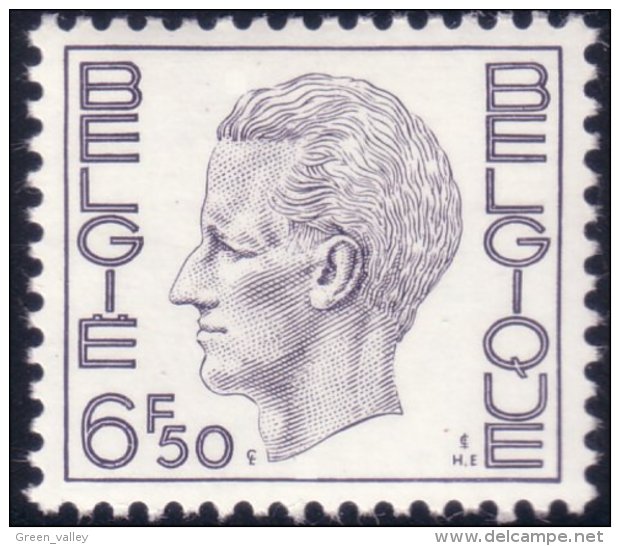 198 Belgium King Roi Baudoin Beaudoin 6f 50 MNH ** Neuf SC (BEL-245b) - Royalties, Royals