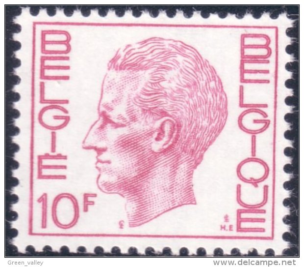 198 Belgium King Roi Baudoin Beaudoin 10f MNH ** Neuf SC (BEL-254b) - Royalties, Royals