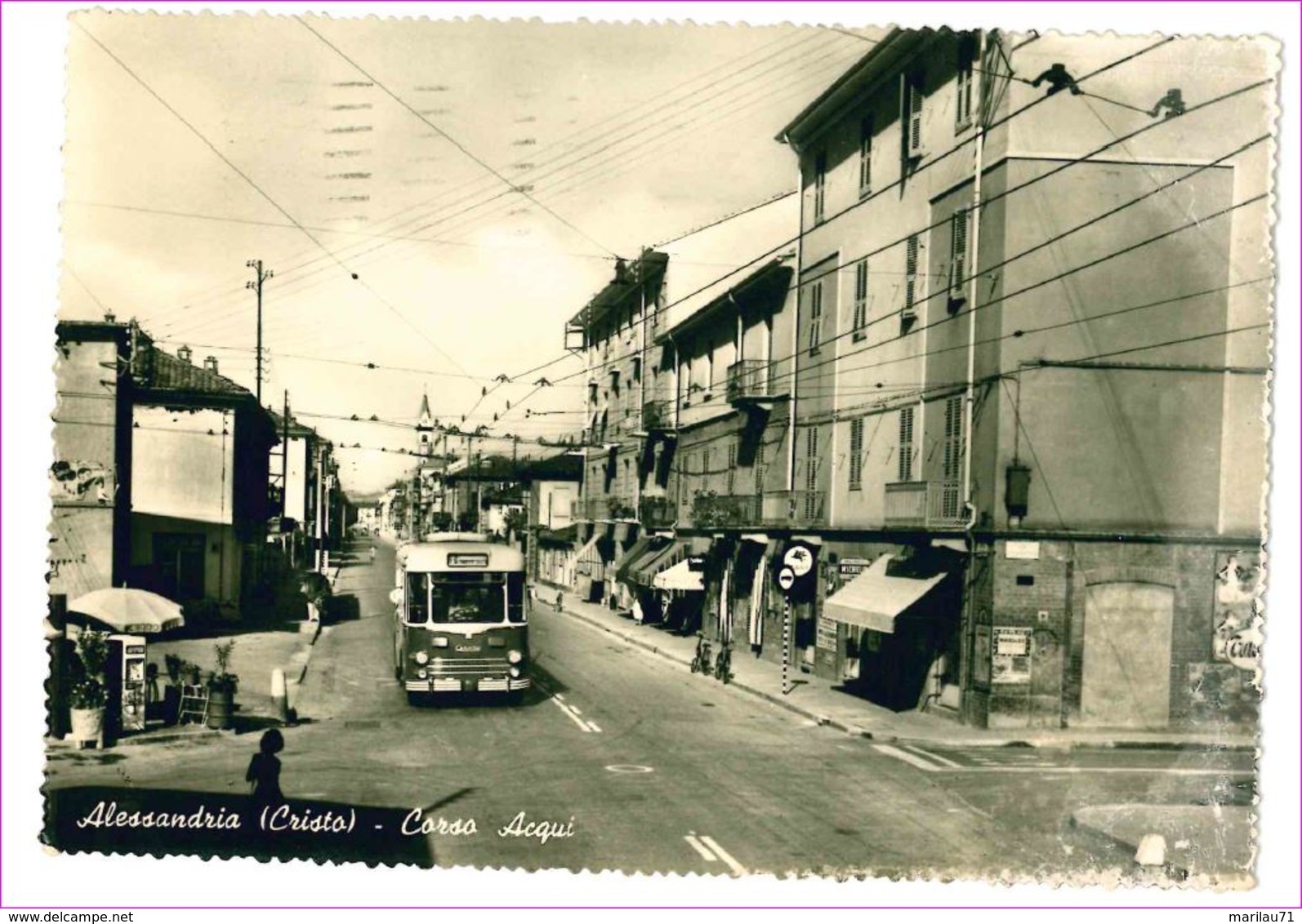 M6670 PIEMONTE Alessandria Cristo Bus 1957 Viaggiata - Alessandria