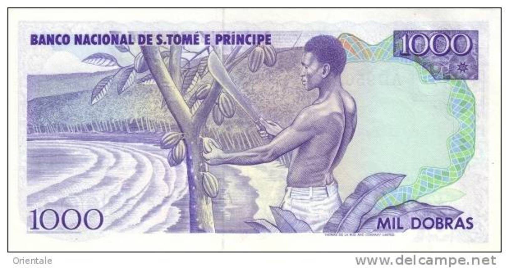 SAINT THOMAS & PRINCE P. 62 1000 D 1989 UNC - Sao Tomé Et Principe