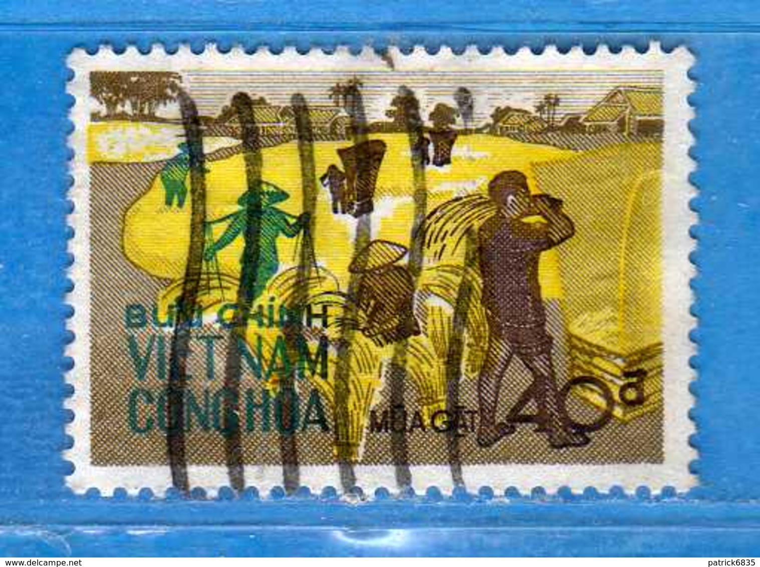 (1Us) VIETNAM Du SUD °-1971 - La MOISSON . Yvert. 406. Oblitéré.  Vedi Descrizione. - Vietnam