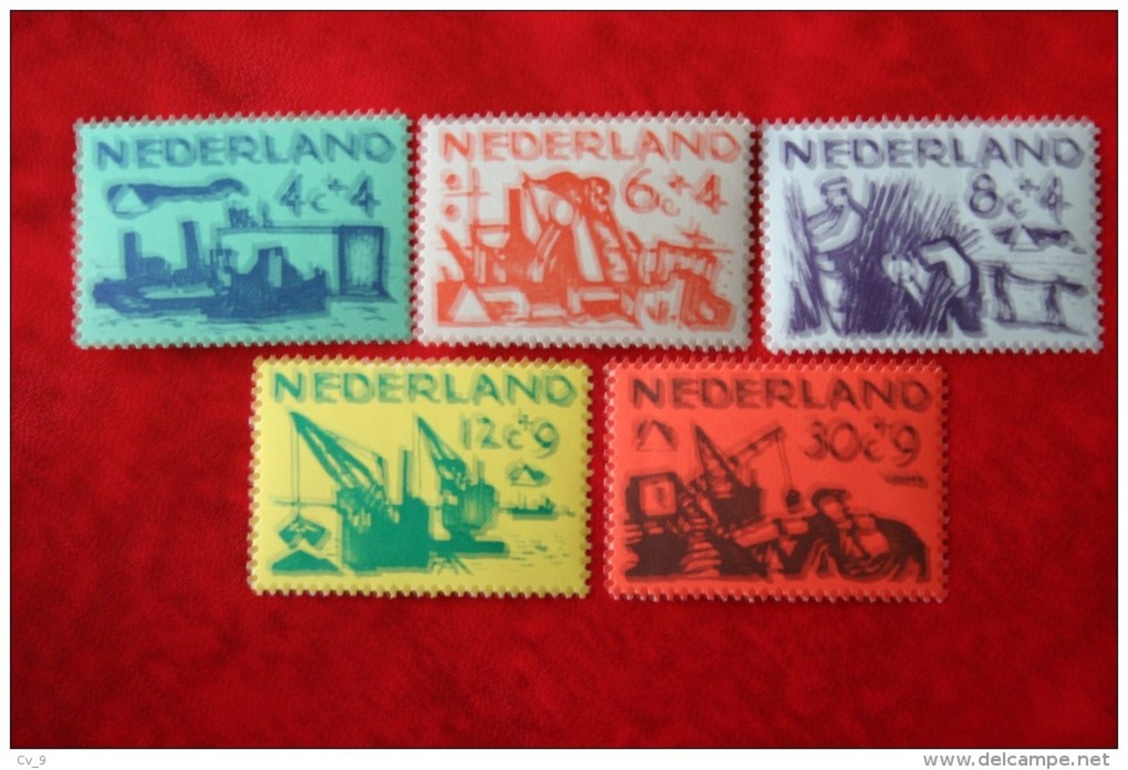 Zomerzegels Summer Sommer Social Welfare Ship NVPH 722-726 (Mi 730-734) 1959 POSTFRIS / MNH / ** NEDERLAND / NIEDERLANDE - Ungebraucht