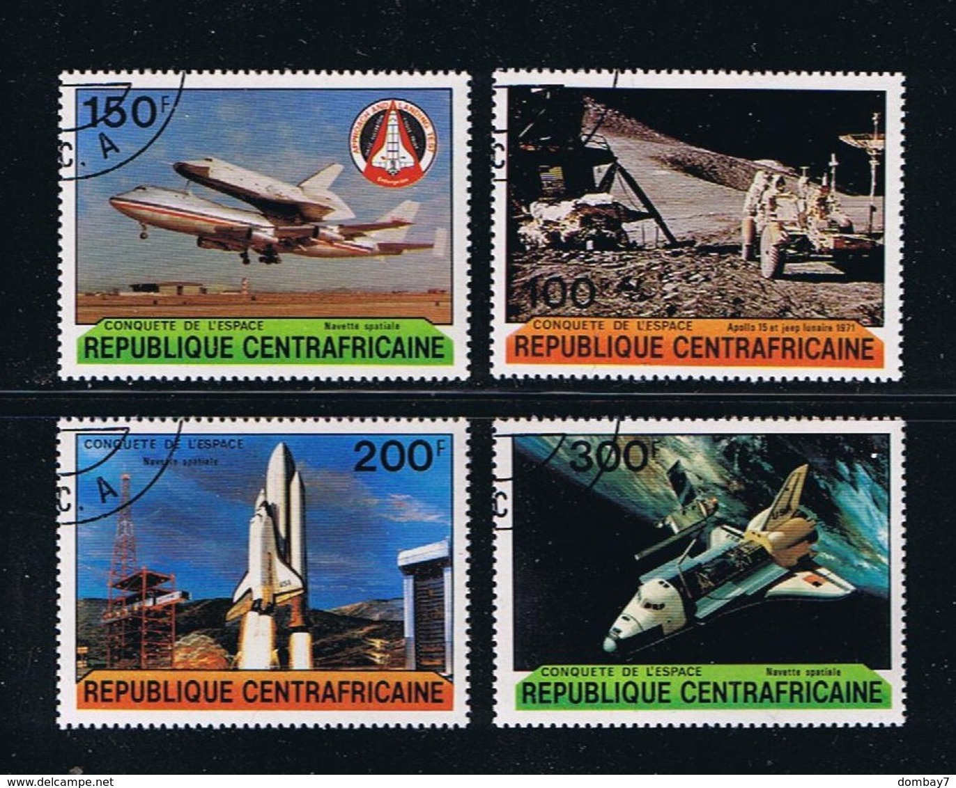 Space - Apollo 15 - Lunar - Columbia Shuttle, Complete Set Of 4 - Collections