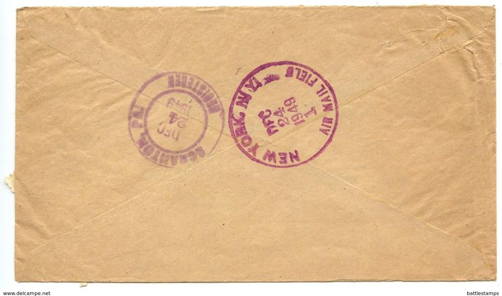 Brazil 1949 Registered Airmail Cover Araraquara To U.S. W/ Scott 661 & 666 - Covers & Documents