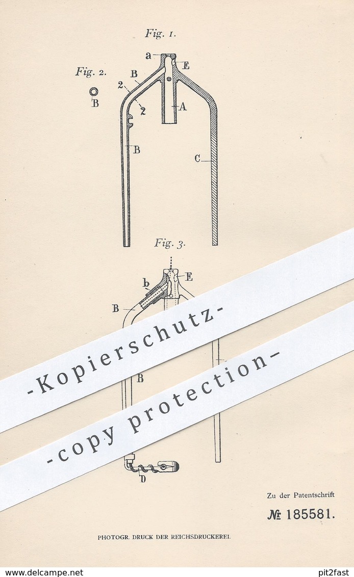 Original Patent - Frédéric Ter Weele , St. Dié , Frankreich 1906 , Flügel Für Vorspinnmaschine | Spinnmaschine , Spinnen - Historische Dokumente