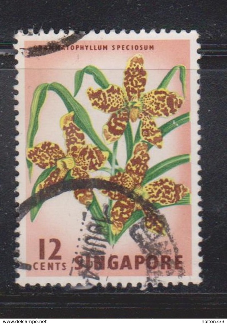 SINGAPORE Scott # 64 Used - Flowers - Singapore (...-1959)