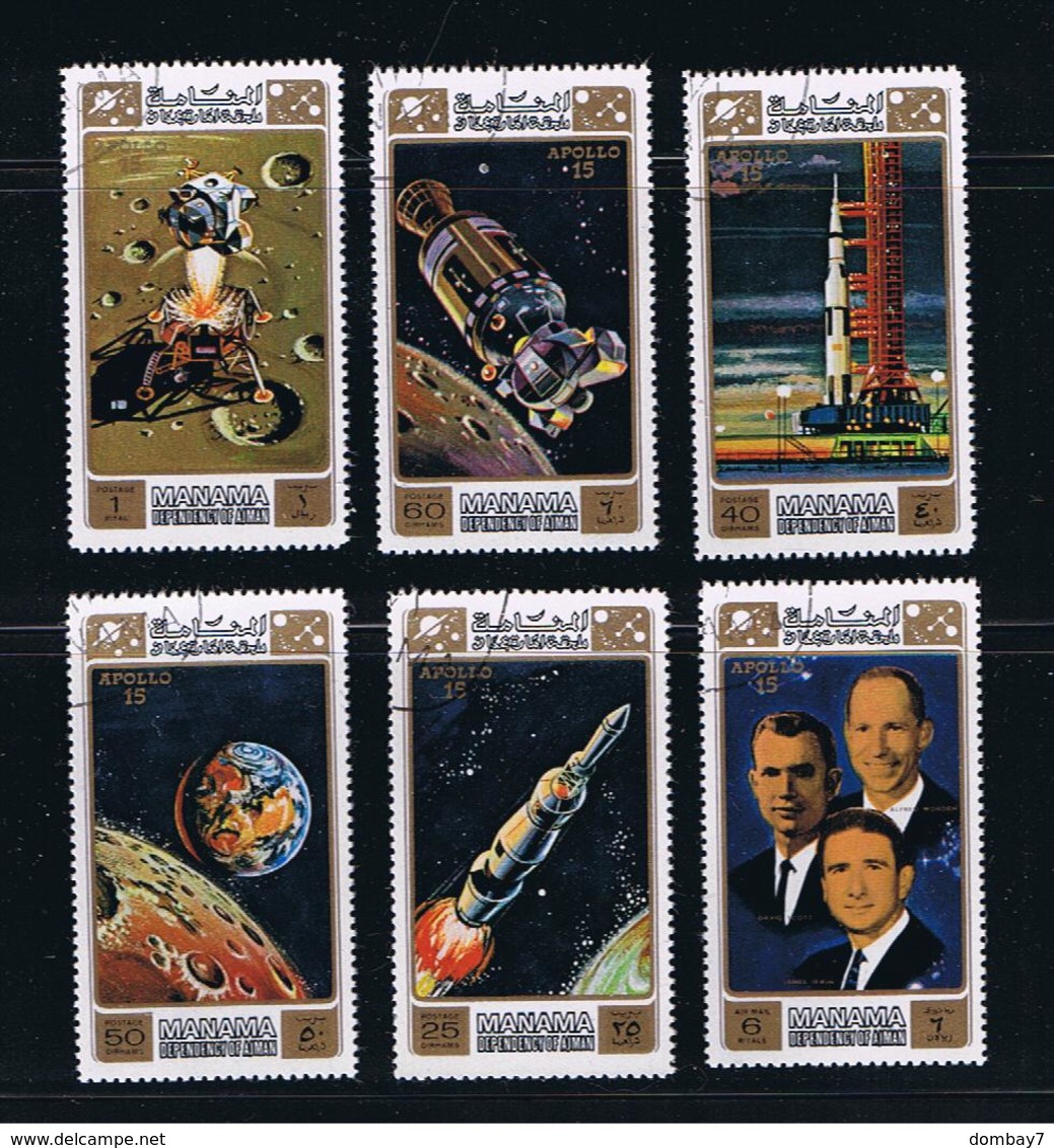 Space - Apollo 15 - Worden, Scott, Irwin - Orbit Moon Earth Flight, Set Of 6 - Sammlungen