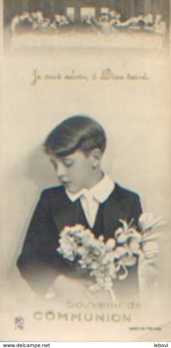 Souvenir De La 1ère Communion BROHET Jean Fait En L’église De FORCHIES CENTRE Le 14/03/1937 - Images Religieuses