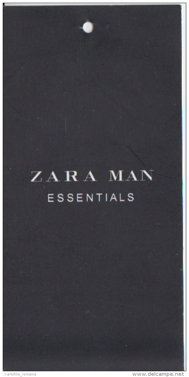 Fashion -  Zara Man - Label Etiquette - Pubblicitari