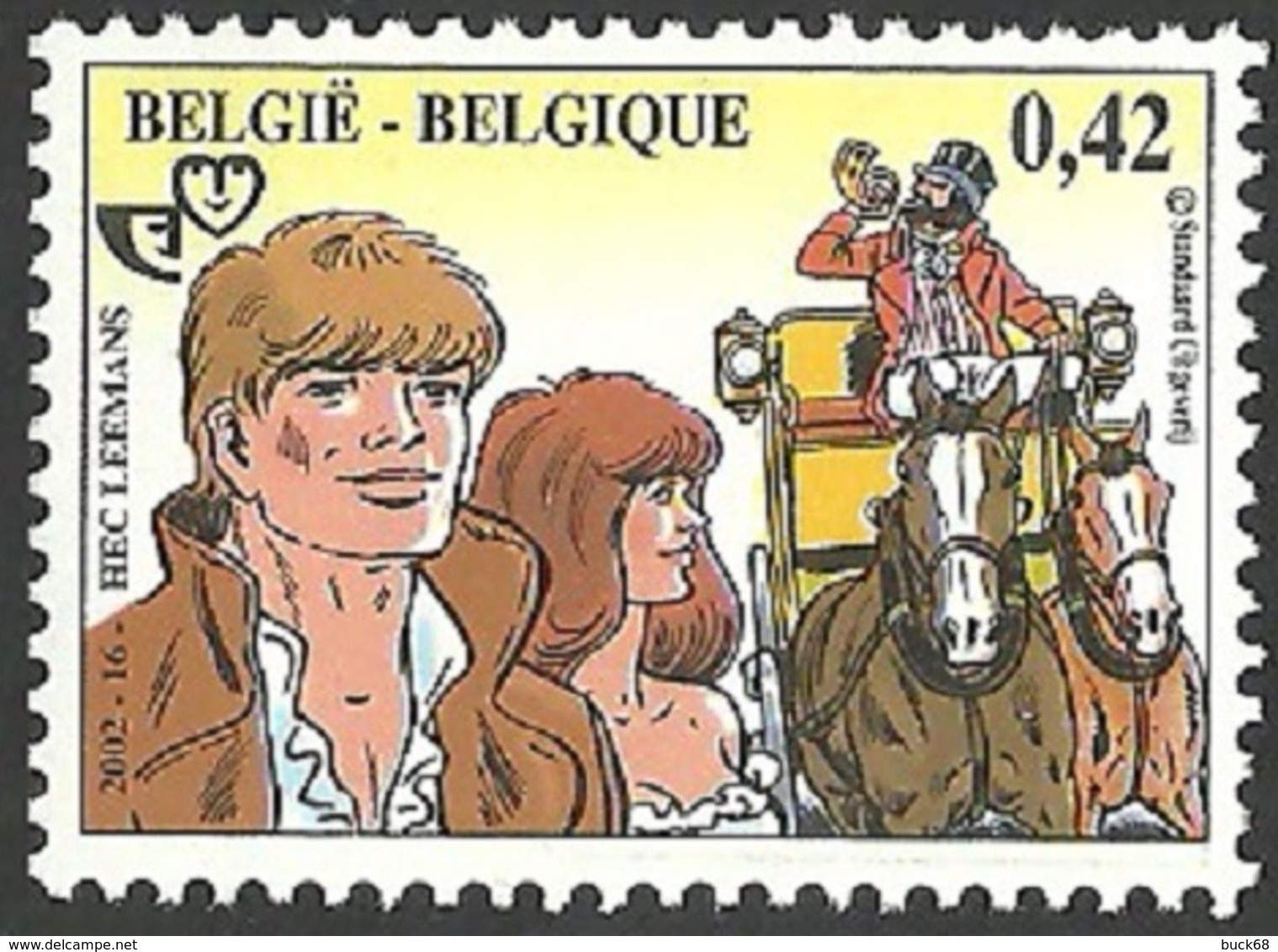 BELGIQUE 3089 ** MNH BAKELANDT Hec LEEMANS Strip Cartoon Comics Bédé - Neufs