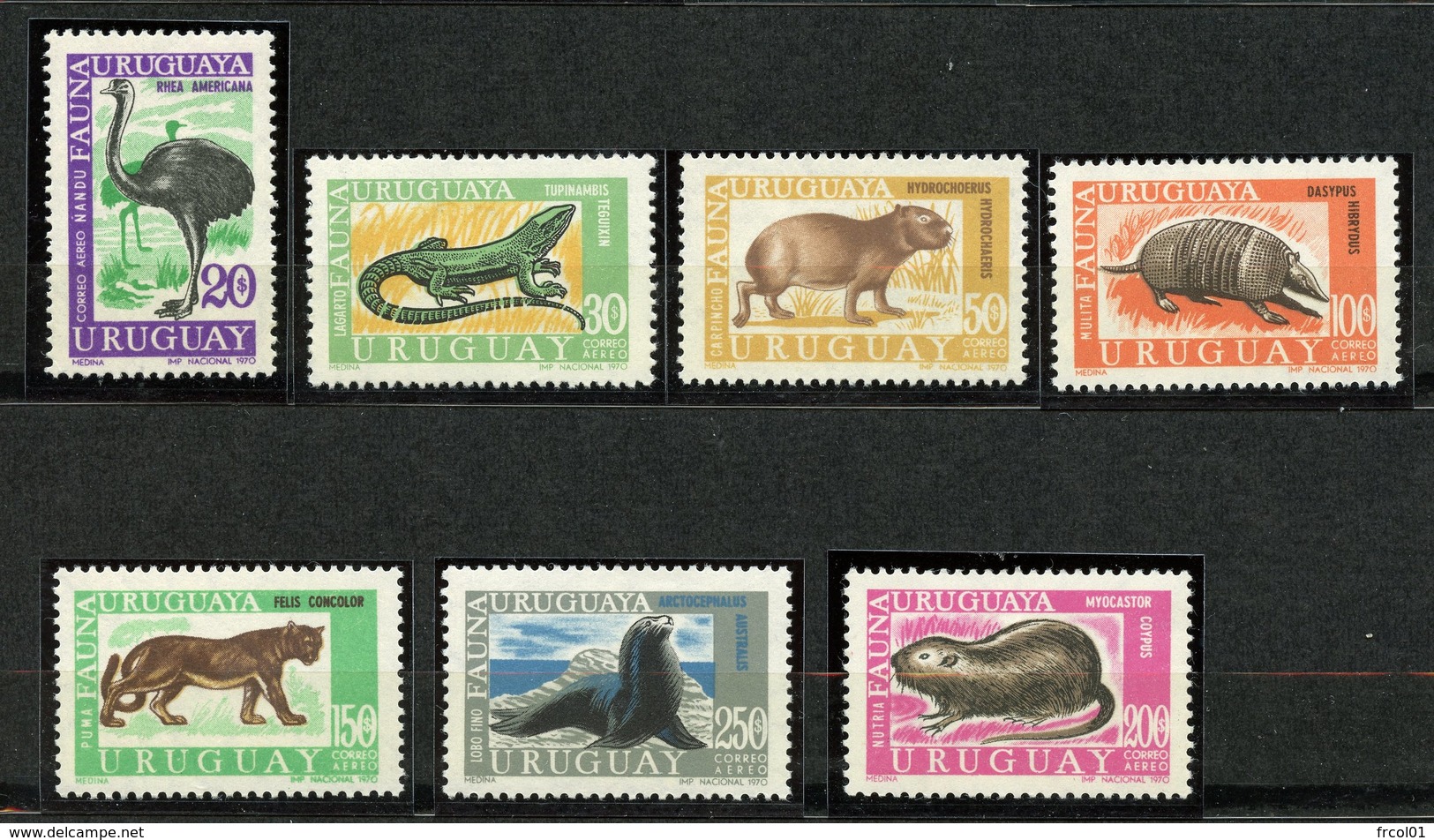 Uruguay, Yvert PA360/365&PA376	, Scott C361/368, MNH - Uruguay