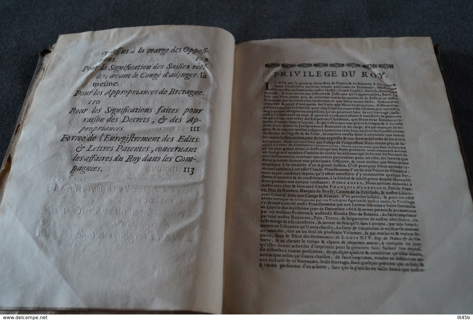 RARE ouvrage de 1673,Ordonnances de Louis XIV avec recueils des Edits du Roy ouvrage complet