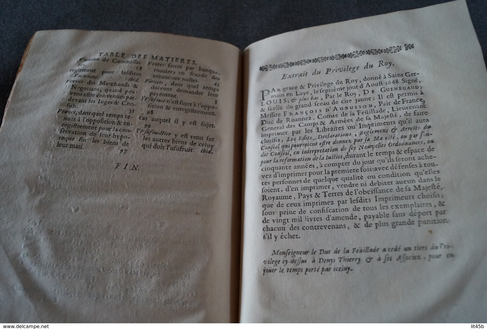 RARE ouvrage de 1673,Ordonnances de Louis XIV avec recueils des Edits du Roy ouvrage complet