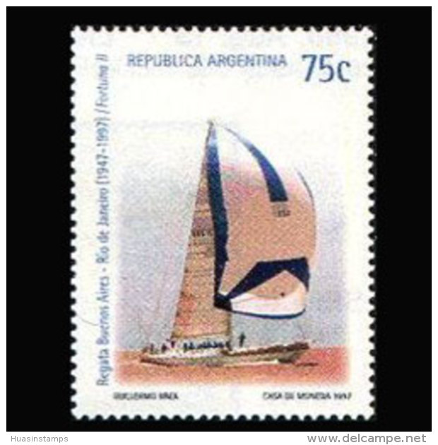 ARGENTINA 1997 - Scott# 1960 Regatta 50th. Set Of 1 MNH - Nuevos