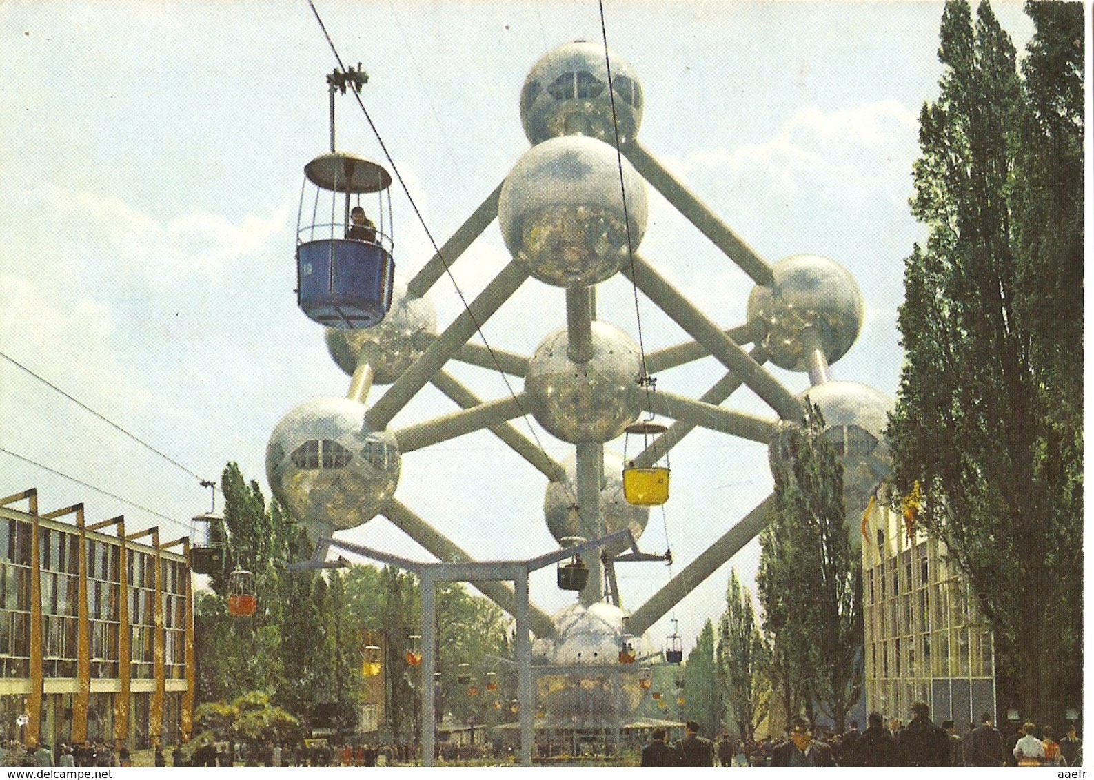 CP Belgique Expo 58, Bruxelles - Atomium Et Pavillon D'Egicarte - Ausstellungen