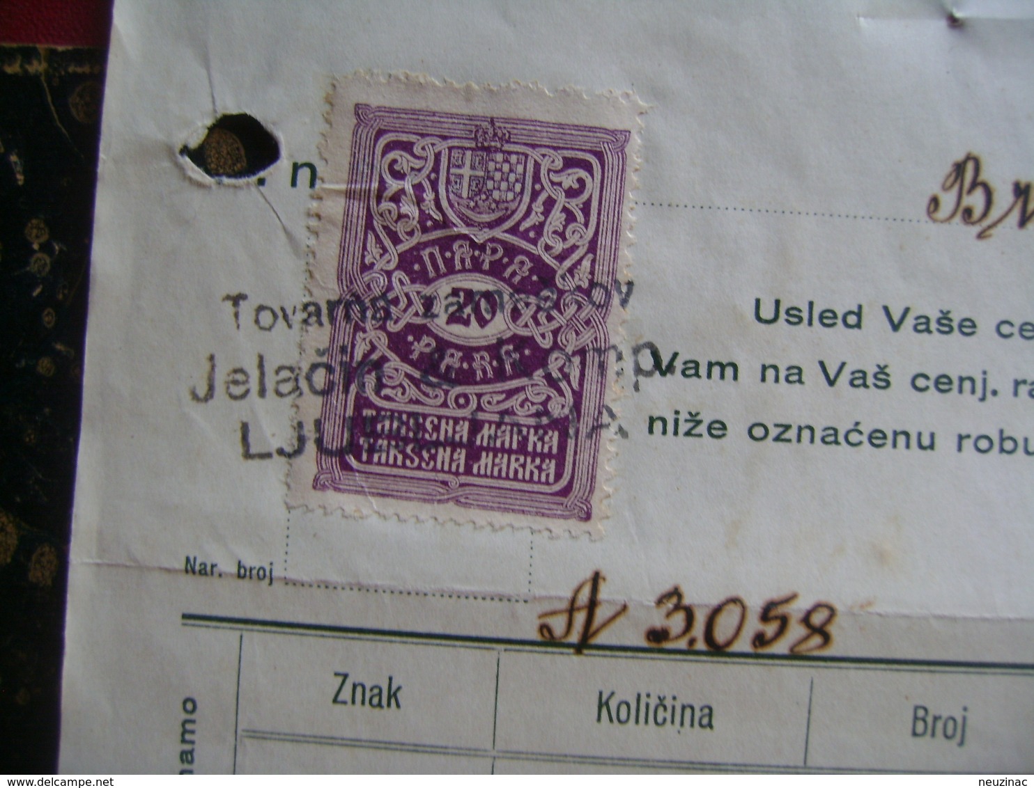 Kingdom Jugoslavia-Slovenia-Ljubljana-tovarna Zamaskov-230x307mm-lito-1927  (K-2) - Other & Unclassified