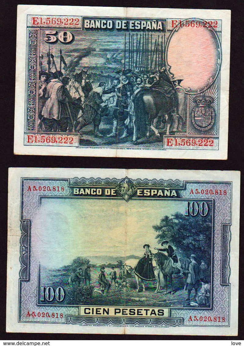 ESPAGNE: Bon Lot De 4 Billets. Date 1928/ 1979 - Autres & Non Classés