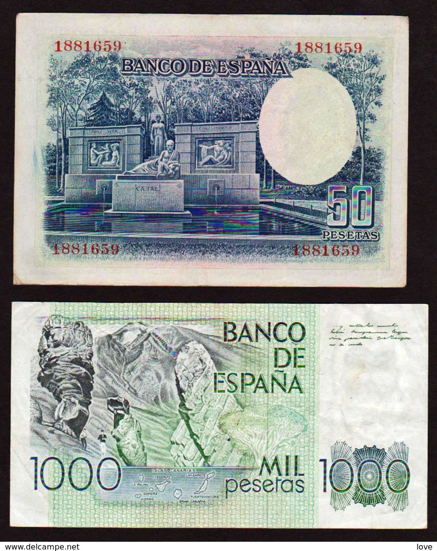 ESPAGNE: Bon Lot De 4 Billets. Date 1928/ 1979 - Autres & Non Classés