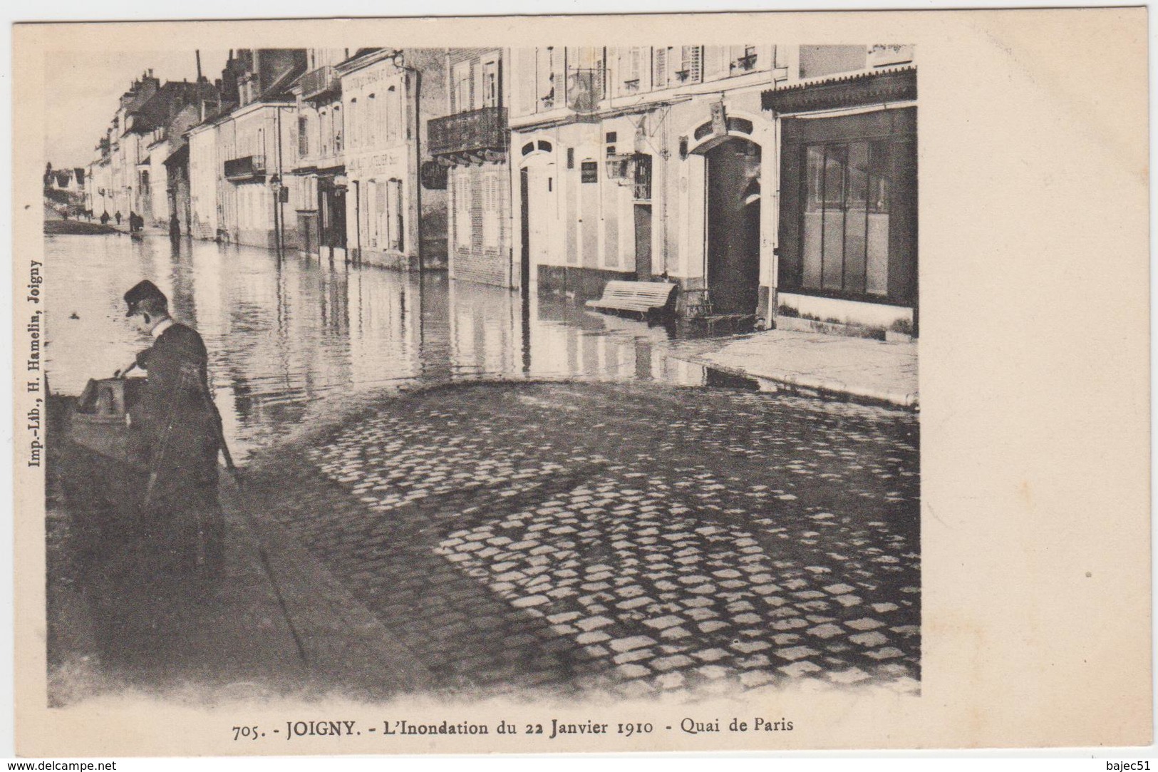 1 Cpa Joigny "Inondation Du 22 Janvier 1910" - Joigny